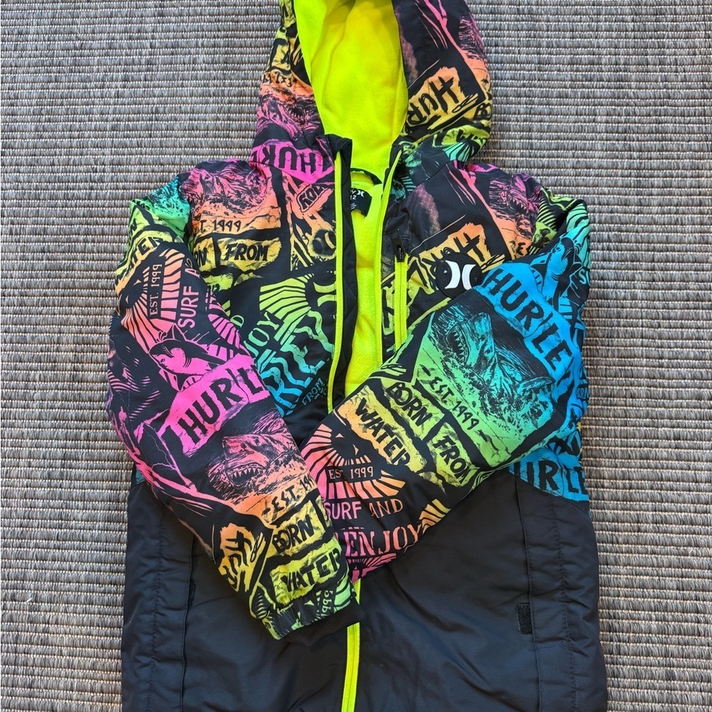 Hurley Neon Graphic Kids Snowboard Jacket